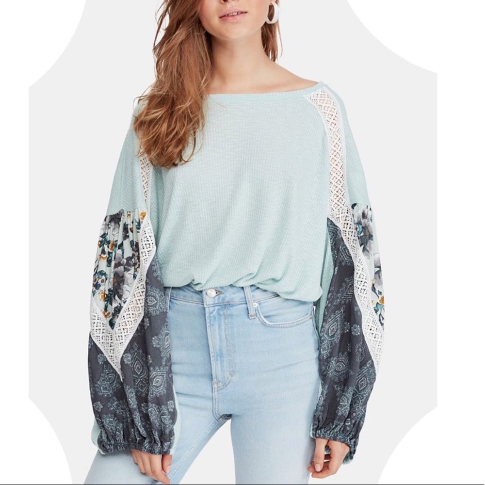 Free People Casual Clash Top
